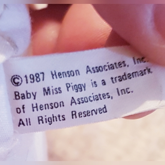 1987 The Muppet Babies Miss Piggy Plush Toy McDonald's Happy Meal Toy Christmas - Picture 11 of 11